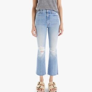 Mother Superior Hustler Kick Flare Distressed Jeans 25